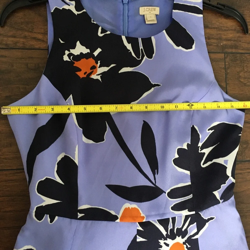 J crew | purple floral fit and flare dress - Picture 11 of 13